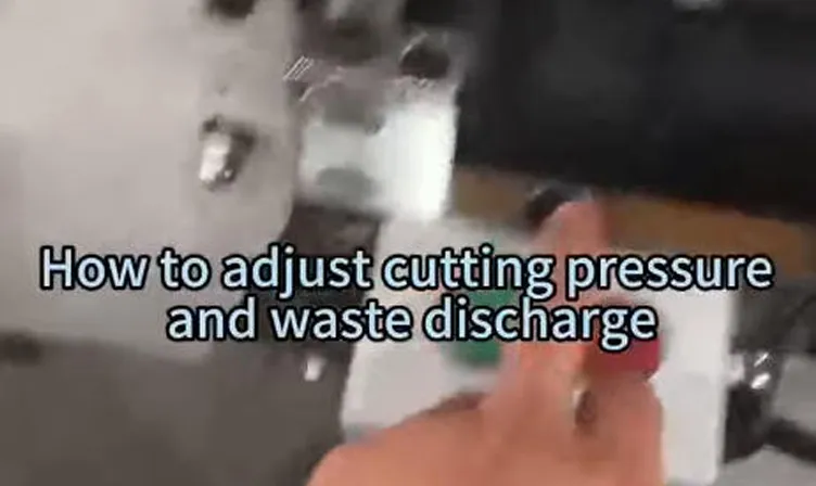 How adjust pressure and waste rewinding smoothly on flat bed die cutting machine