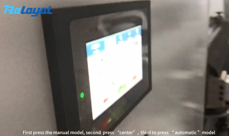 How to adjust the web guide device after roll loading for slit