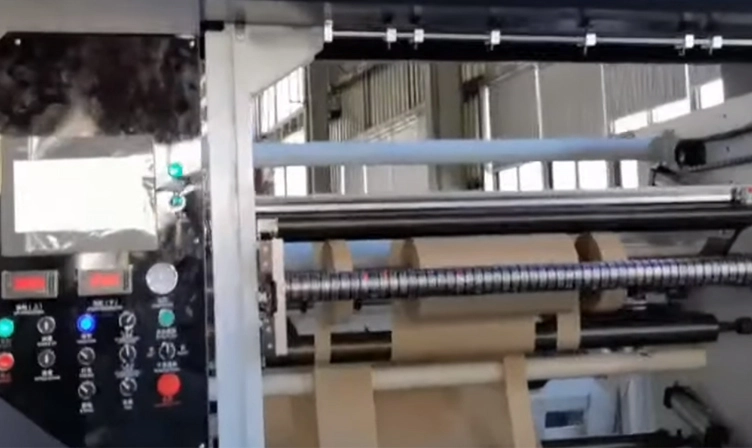 Witness the Cutting Efficiency of the 4 Shaft Turret Slitter!